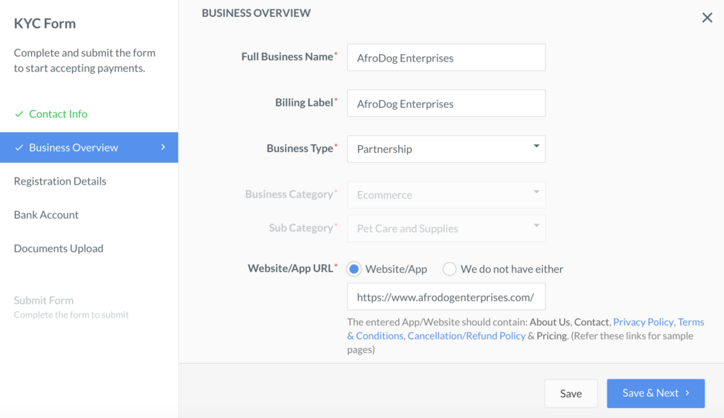 RazorPay Payment Setup – Initappz Documentation