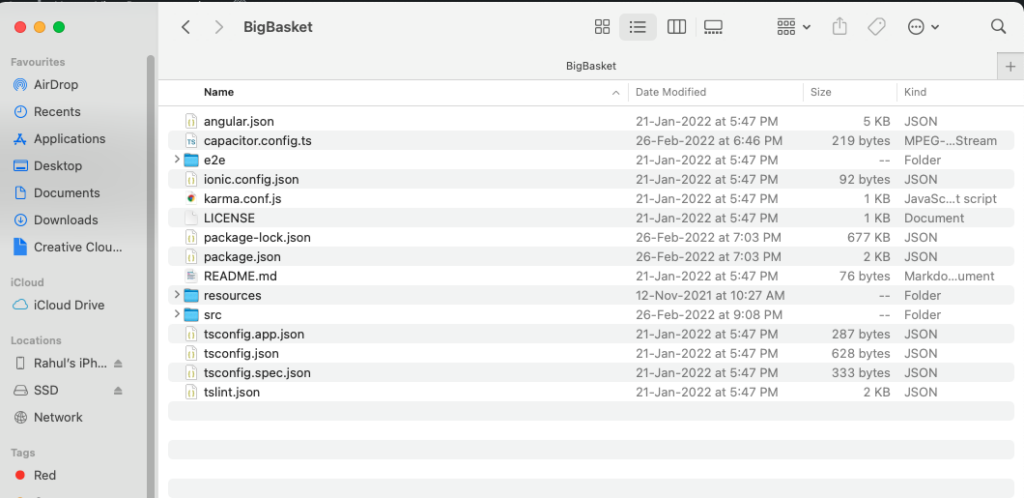 Folder Structure – Initappz Documentation